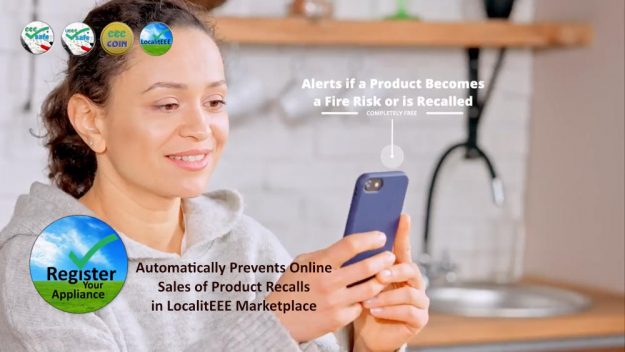 Register Your Appliance prevents recall sales